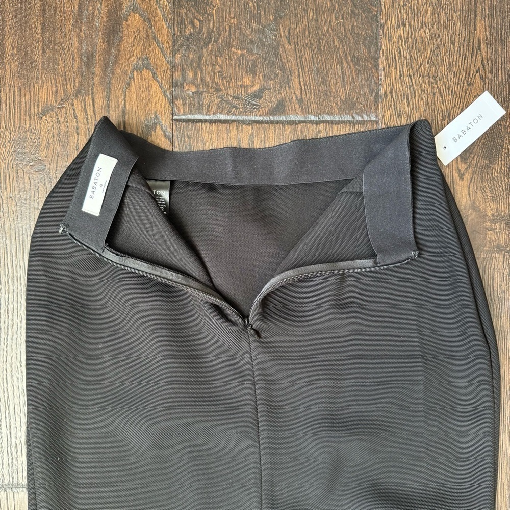 Babaton Black Wrap Skirt with Bow Detail - Picture 7 of 8